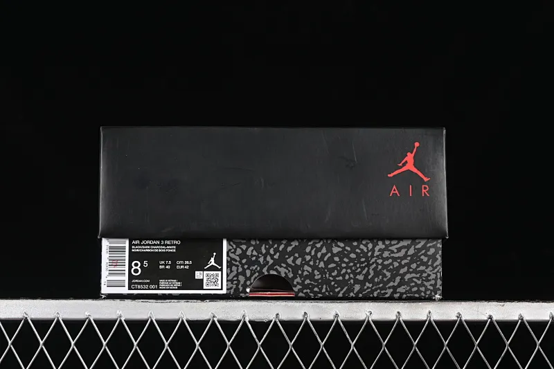 All categories Air Jordan Jordan series basketball shoes Air Jordan 3 OG version Air Jordan 3 Retro AJ3 Joe 3 midnight black retro basketball shoes CT8532-001